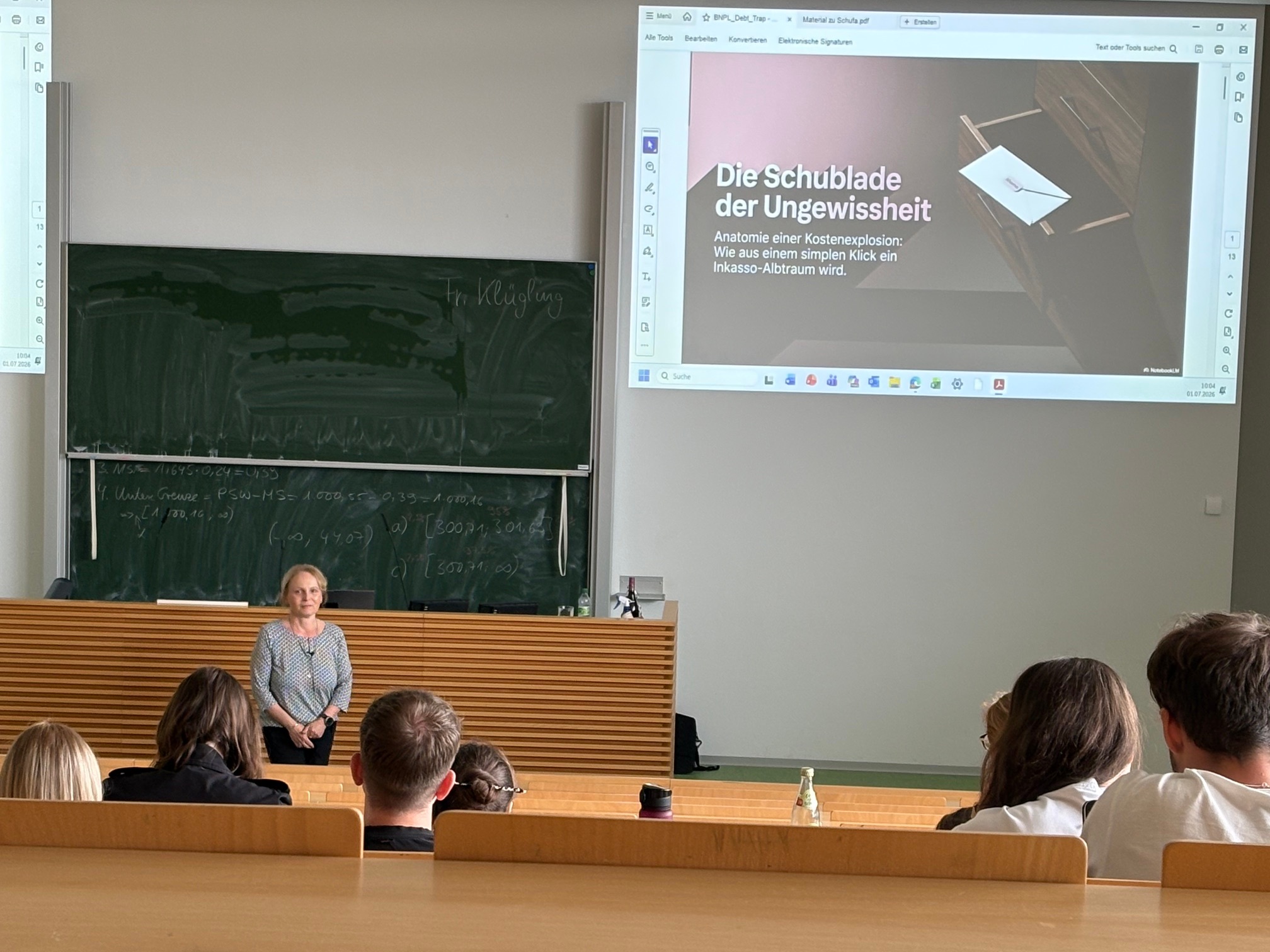 Vortrag Hochschule Coburg - Foto von Frau Haust-Gottschlich