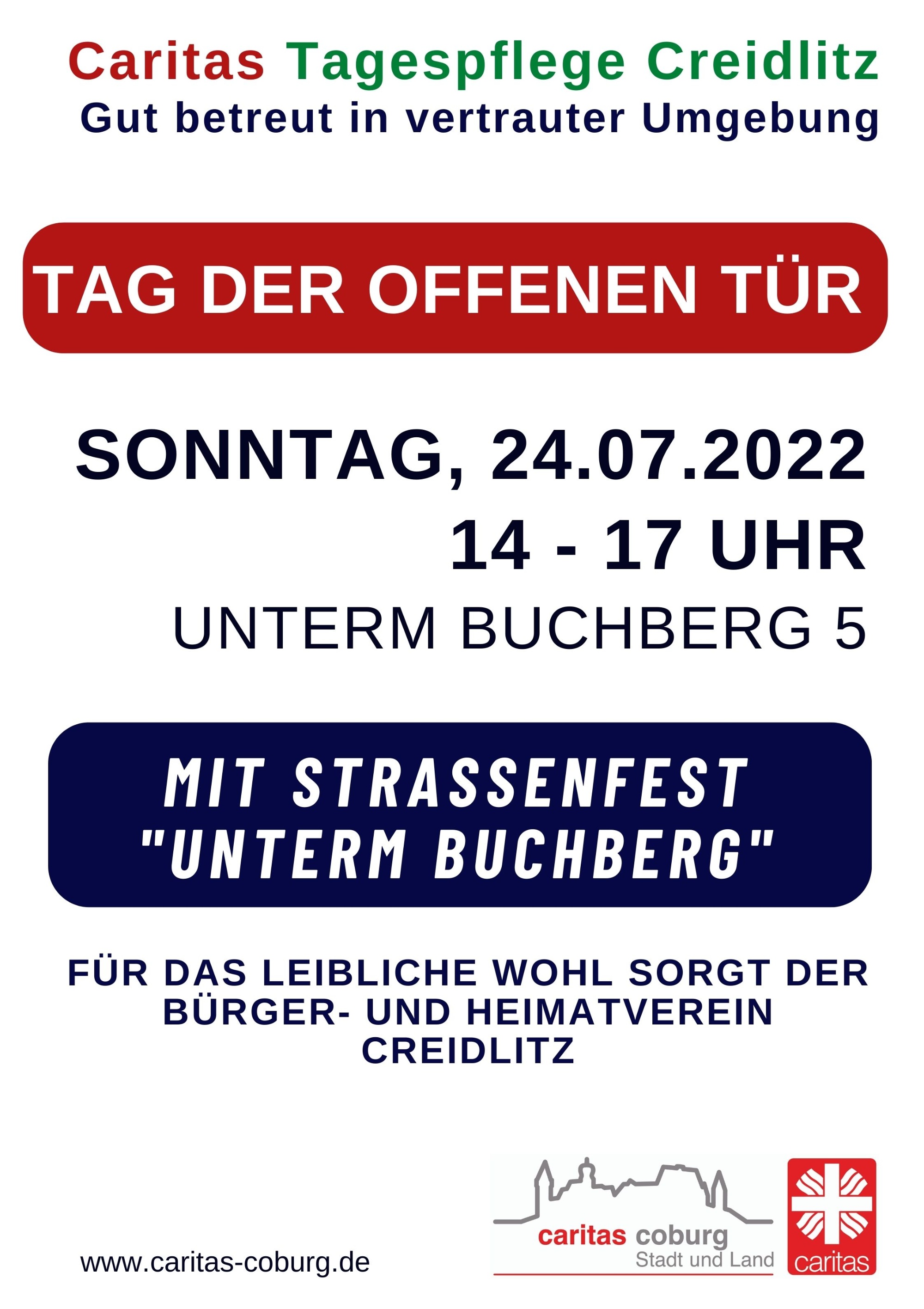 Plakat Tagespflege Tag der offenen Tür