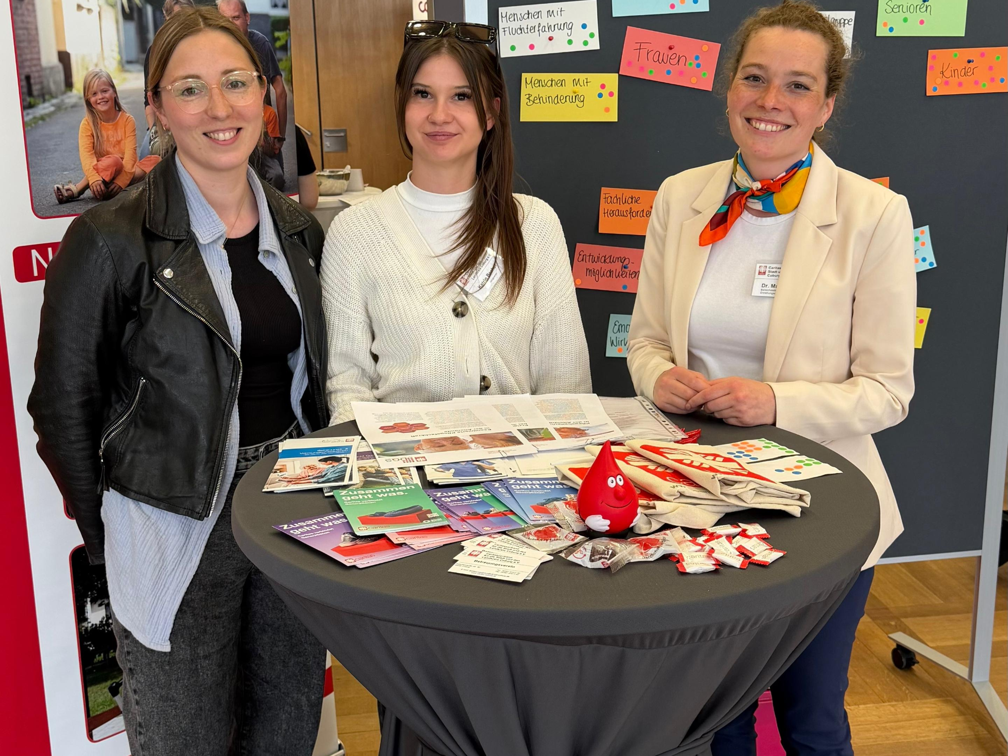 Unsere Mitarbeiterinnen auf der COnnection der Hochschule Coburg